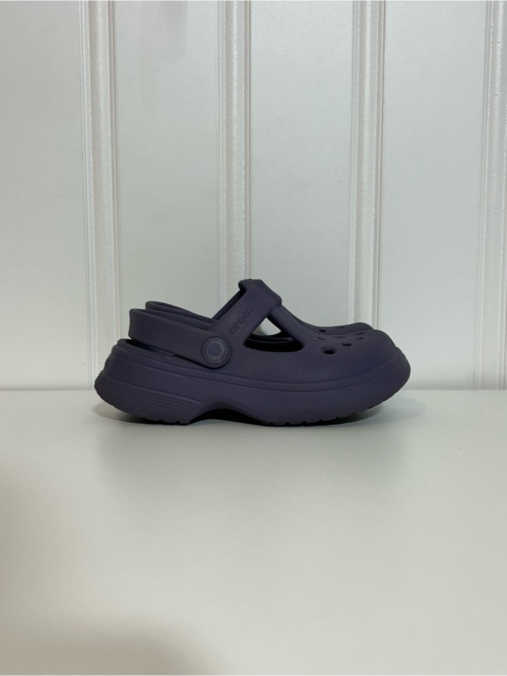 Crocs Maryjane Kids Dark Purple Clog Sandals - Crocs Style